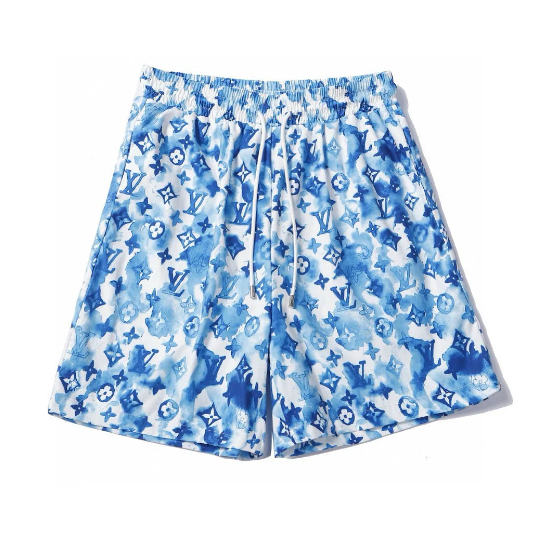 Luxuriöse Louis Vuitton Monogramm Shorts Herren. Komfortable Designer Sommer Freizeithose