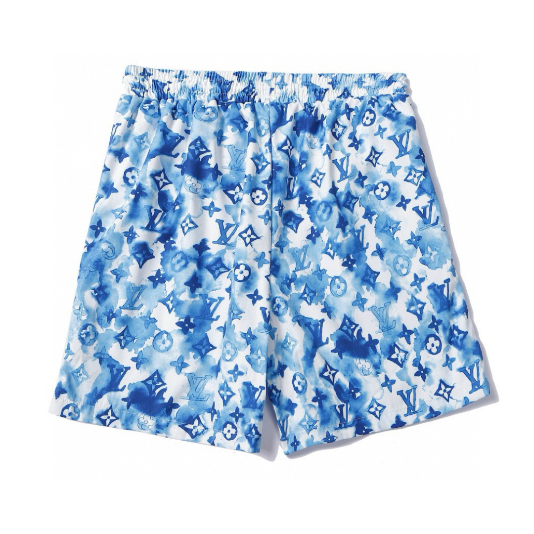 Luxuriöse Louis Vuitton Monogramm Shorts Herren. Komfortable Designer Sommer Freizeithose