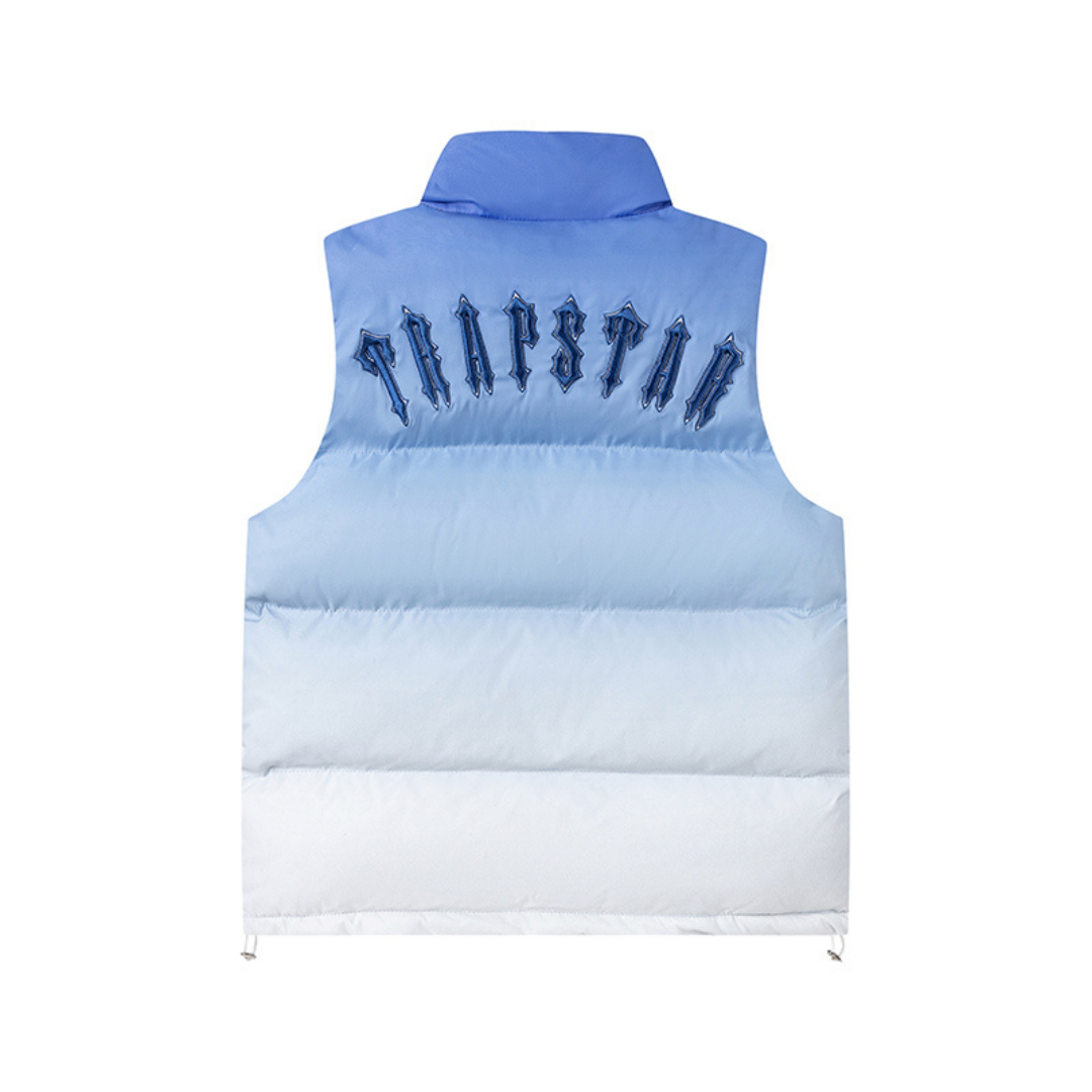 Trapstar Irongate Gradient Blau 2.0 Weste – Stylische Streetwear für deinen Layering-Look