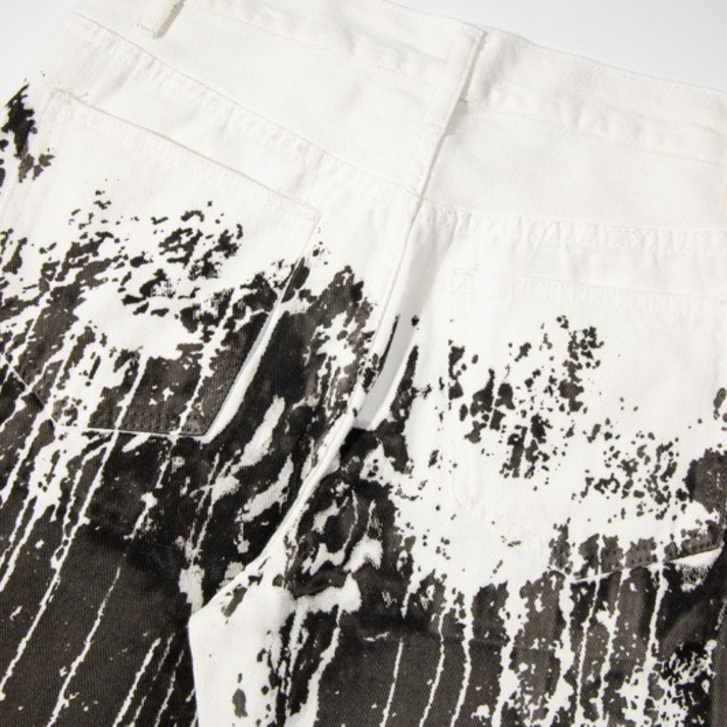 Gallery Dept. Handbemalte Denim Jeans – Einzigartiger Streetwear-Look für Ihn