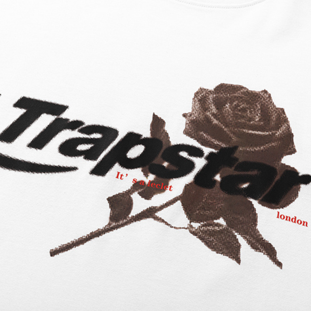 Trapstar Decoded Rose T-Shirt: Lässiges Streetwear Shirt mit Einzigartiger Rosen-Grafik