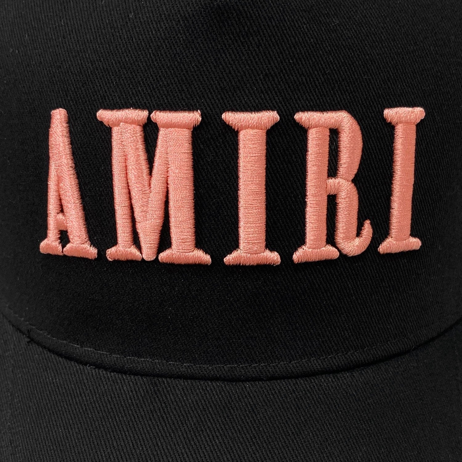 Amiri Luxus Baseballkappe Schwarz Pink Logo Unisex Verstellbar Streetwear Designer Kopfbedeckung