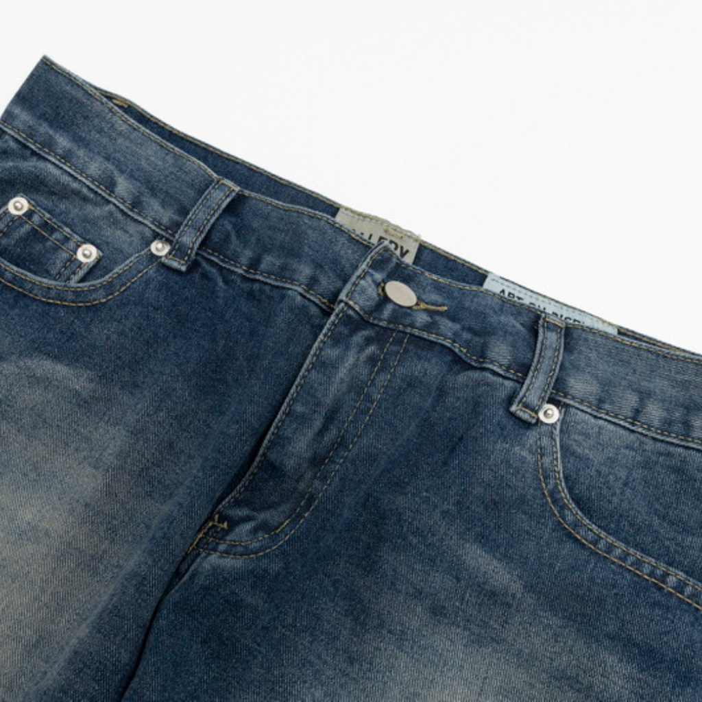 Einzigartige Gallery Dept. Handbemalte Jeans: Künstlerische Streetwear für Herren