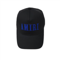 Luxuriöse Amiri Kappe Schwarz Blau Stylische Streetwear Designer Baseball Cap