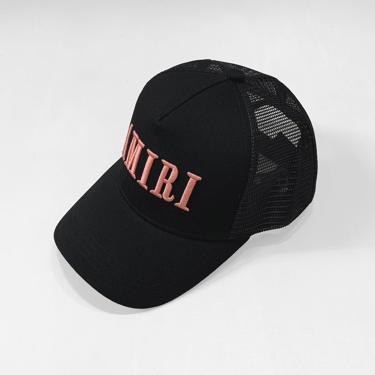 Amiri Luxus Baseballkappe Schwarz Pink Logo Unisex Verstellbar Streetwear Designer Kopfbedeckung