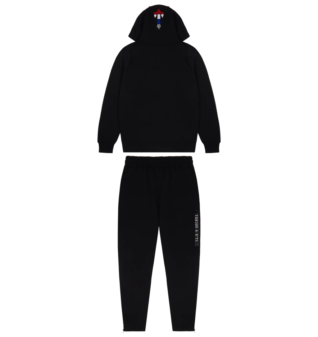 Trapstar Secret Decoded Schwarzer Premium Trainingsanzug – Exklusiver Urbaner Look