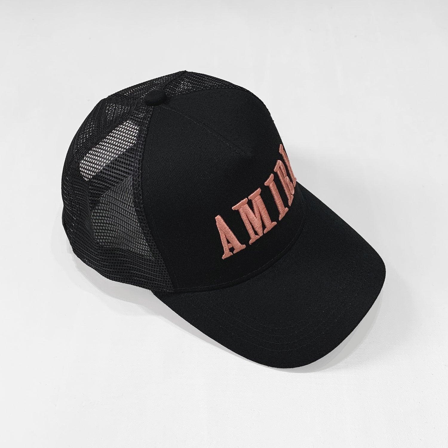 Amiri Luxus Baseballkappe Schwarz Pink Logo Unisex Verstellbar Streetwear Designer Kopfbedeckung