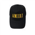 Amiri Luxus Baseball Kappe Schwarz-Gelb – Stylisches Streetwear Designer Accessoire