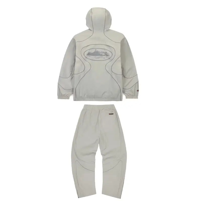 Nike x Corteiz Grauer Trainingsanzug: Exklusiv, Stylisch, Limitiert für Streetwear