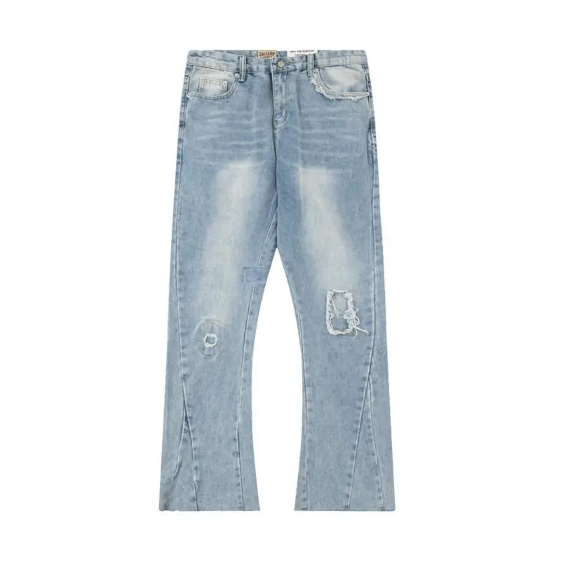 Gallery Dept. Künstlerische Handbemalte Jeans: Einzigartiger Streetwear Denim mit Farbklecksen