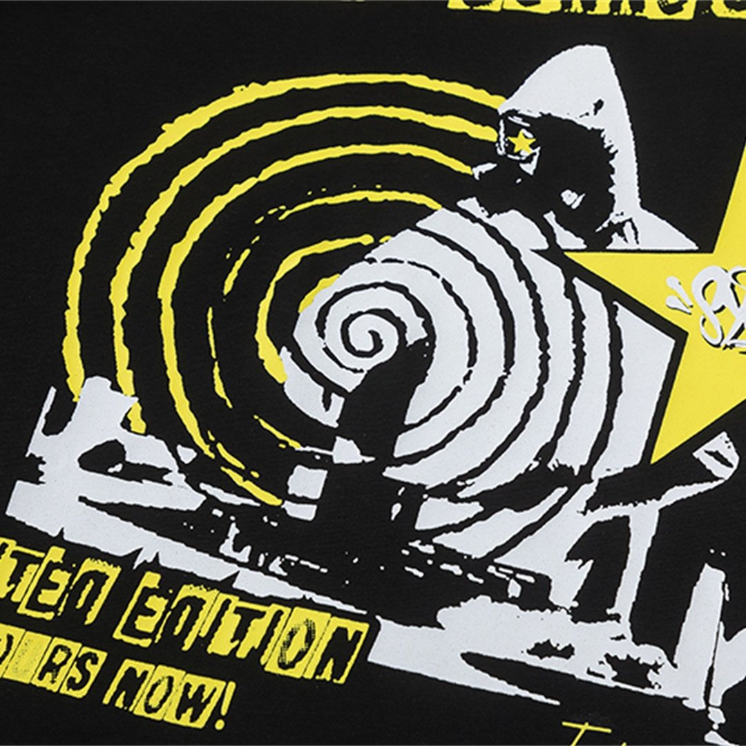 Syna World Urban Herren T-Shirt – Premium Baumwolle, Lässiger Grafikdruck Streetwear