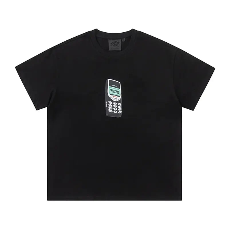 Stylisches Syna World Herren T-Shirt: Bequemes Baumwoll-Streetwear-Basic mit Logo-Print