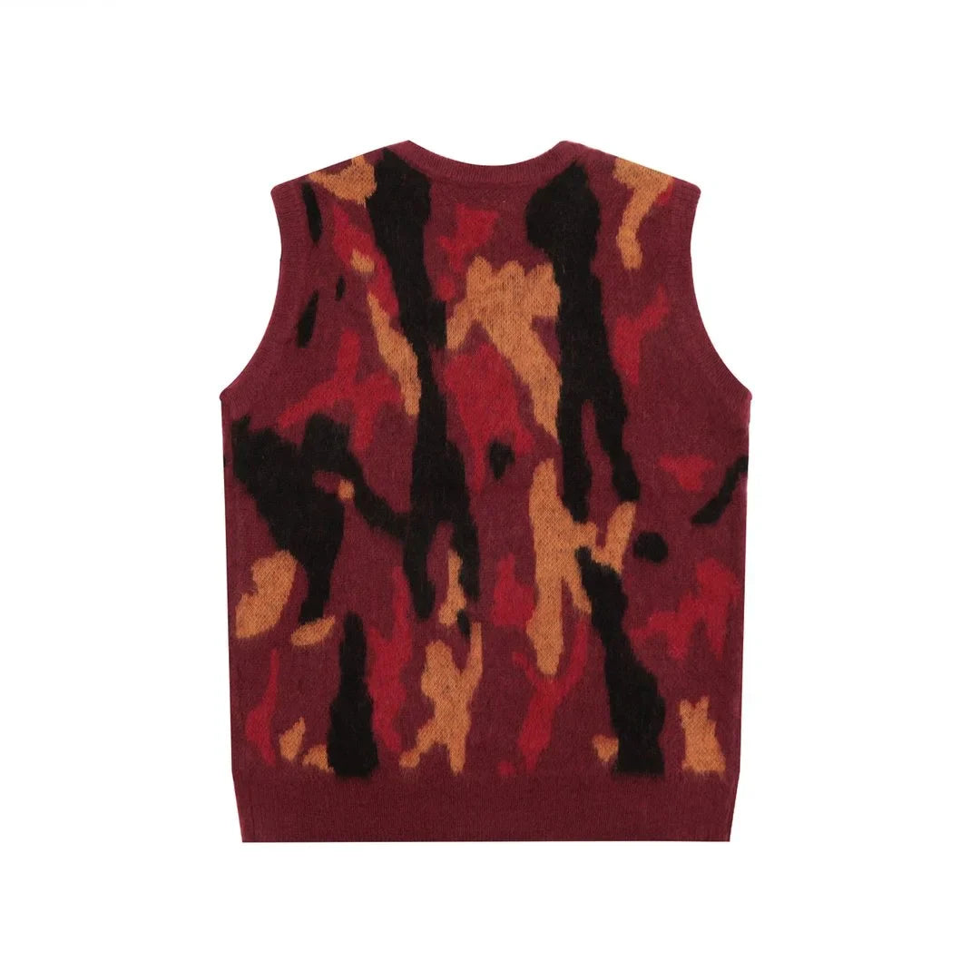 Corteiz Rote Camo Sweater Weste: Stylisch, Bequem, Exklusiv für Streetwear Liebhaber