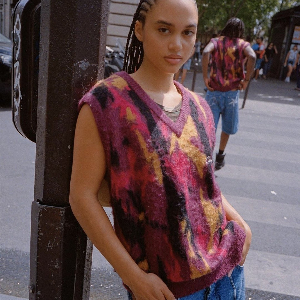 Corteiz Rote Camo Sweater Weste: Stylisch, Bequem, Exklusiv für Streetwear Liebhaber