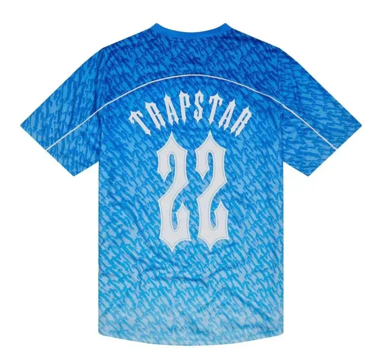 Trapstar Irongate Gradient Blaues T-Shirt – Stylisches Baumwollshirt für Herren