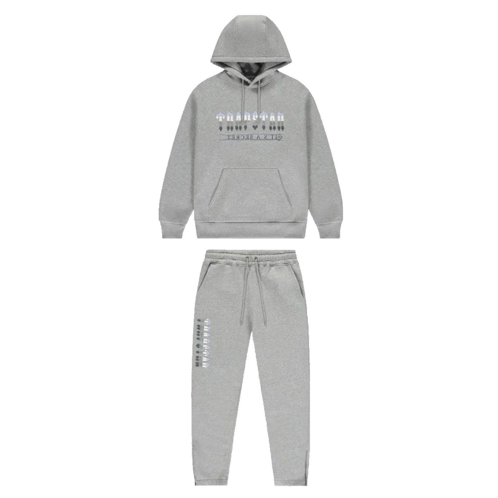 Trapstar Secret Decoded 2.0 Grauer Kapuzen-Jogginganzug – Stylischer Streetwear Set