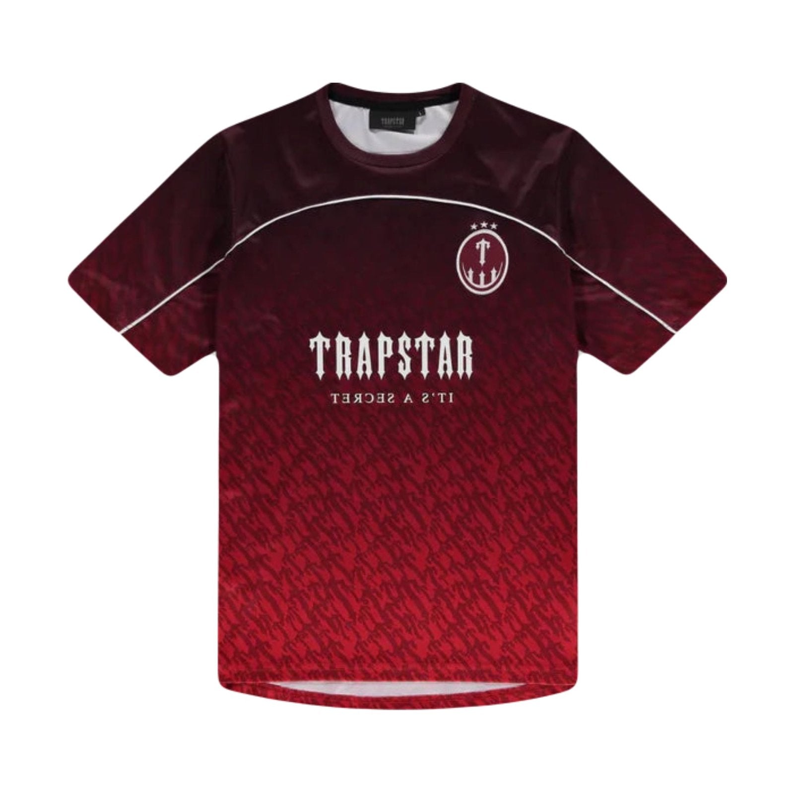Trapstar Gradient Rotes T-Shirt: Stylisches Streetwear Design für Herren