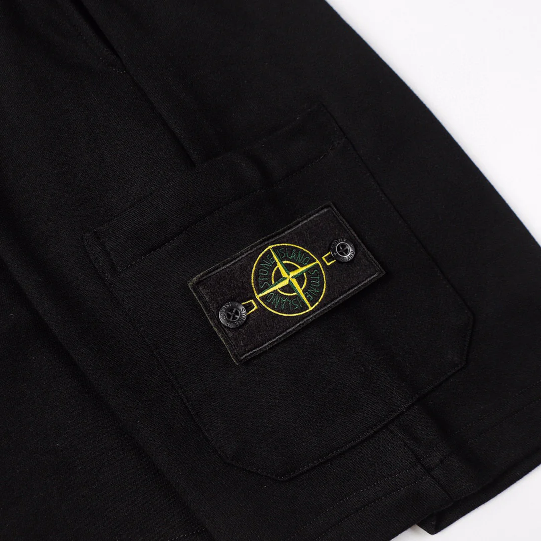 Stone Island Monochromatische Herren Shorts – Stilvoll, Bequem für Sommer & Freizeit