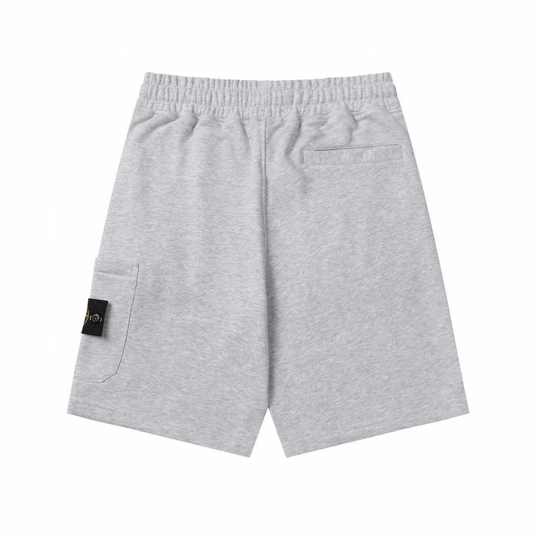 Stone Island Monochromatische Herren Shorts – Stilvoller Designer Komfort für Freizeit