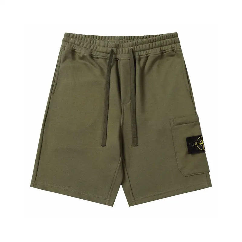 Stone Island Monochromatische Shorts: Stylische Herren-Kurzhose für Sommer & Freizeit