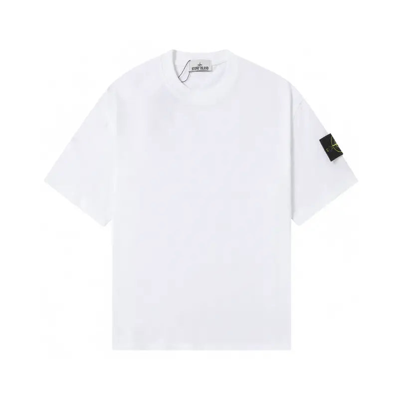 Stone Island Monochromes Herren T-Shirt: Zeitloses Design, Höchster Komfort, Ikonisches Patch