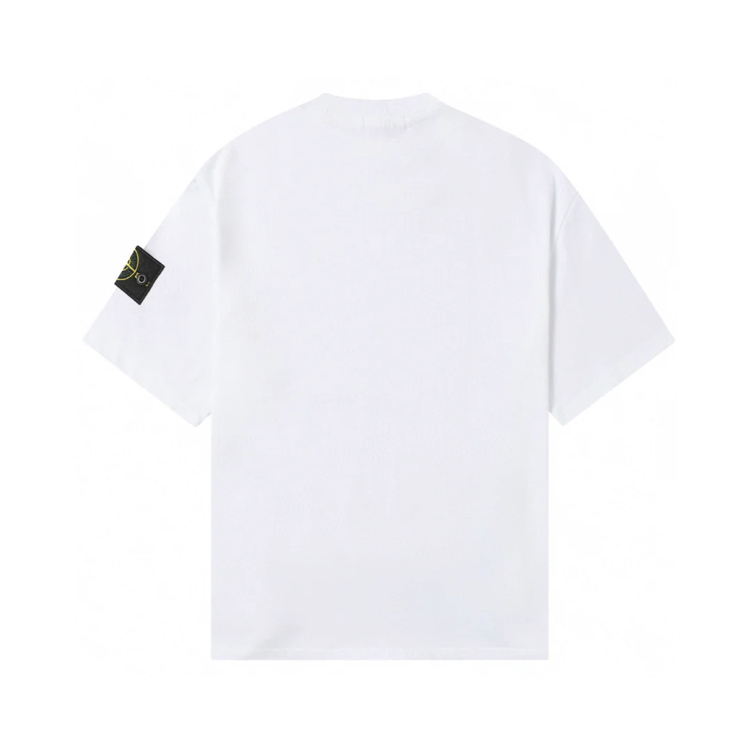 Stone Island Monochromes Herren T-Shirt: Zeitloses Design, Höchster Komfort, Ikonisches Patch