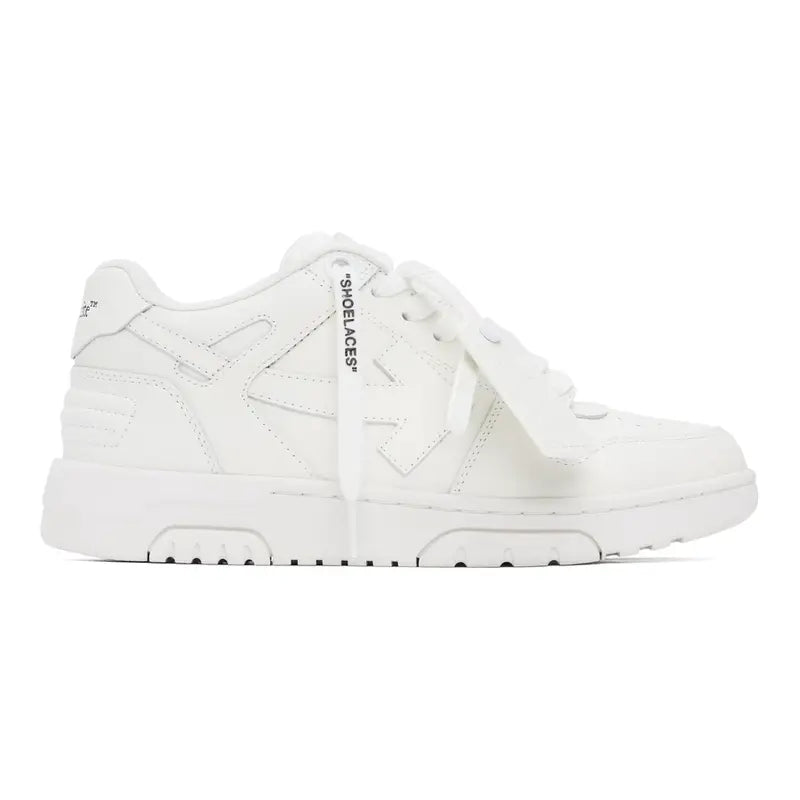 Off-White Out Of Office Weißer Premium-Leder-Sneaker: Stil trifft Komfort