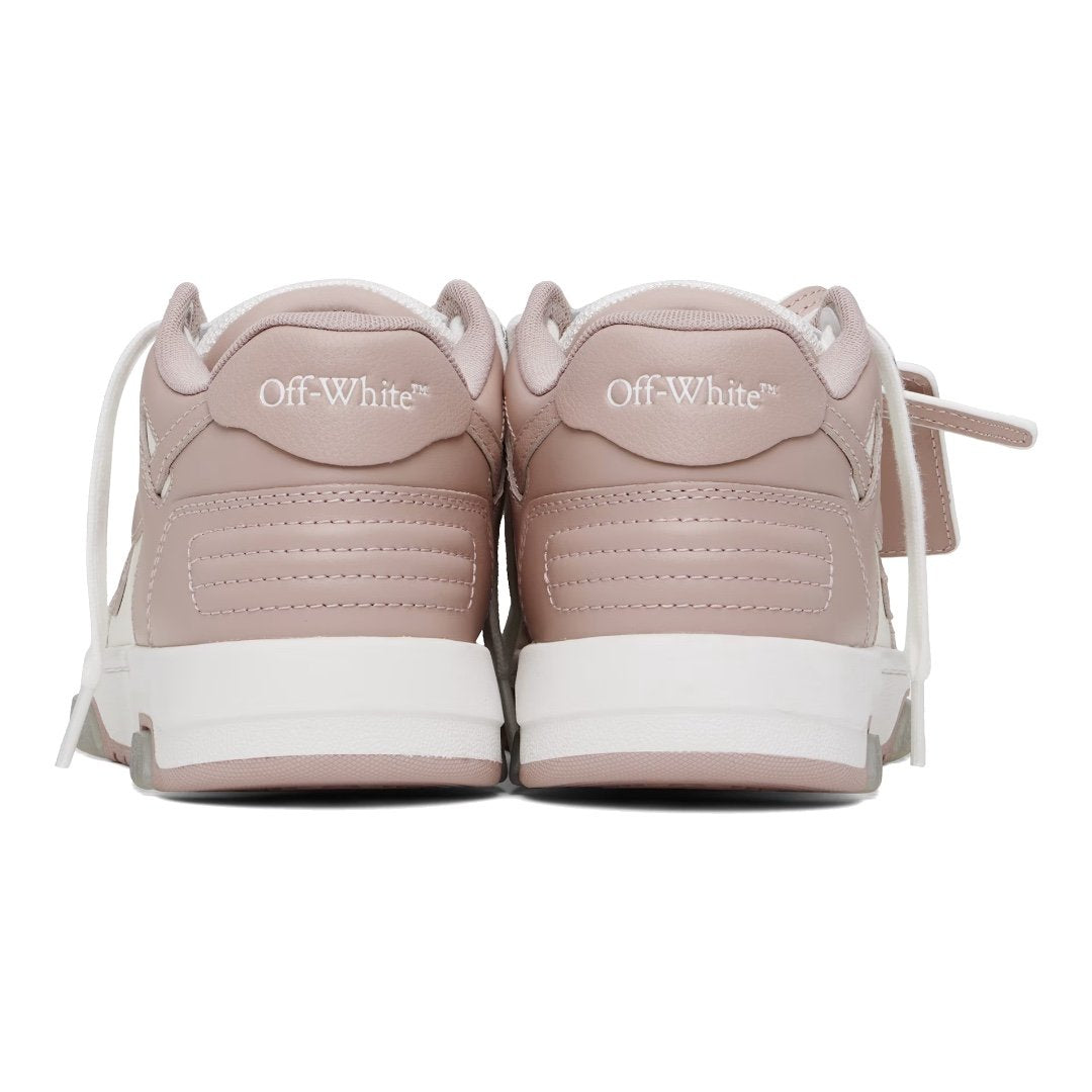 OFF-WHITE Out Of Office Weiße Pink Sneaker: Stilvolle Low-Top-Freizeitschuhe für Damen