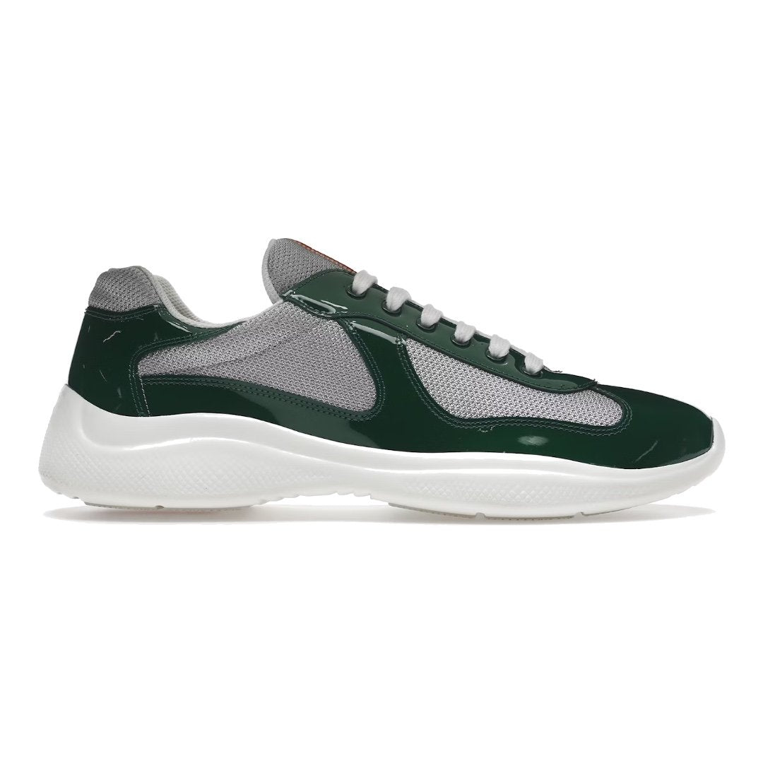 Prada America's Cup Mango Silber Herren Sneaker – Stilvoller Luxus Freizeitschuh