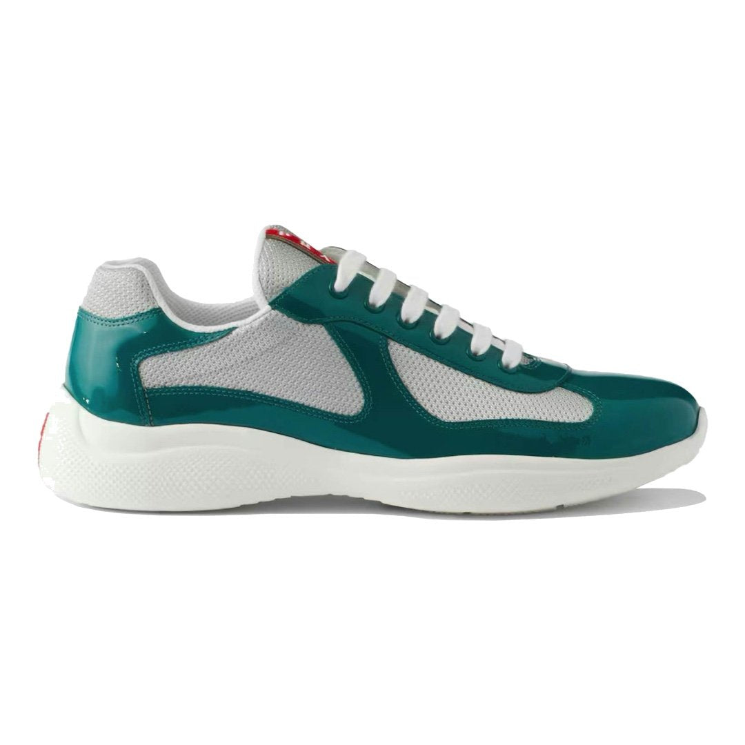 Prada America's Cup Lagoon Blue Silver Luxus-Sneaker für Herren und Damen
