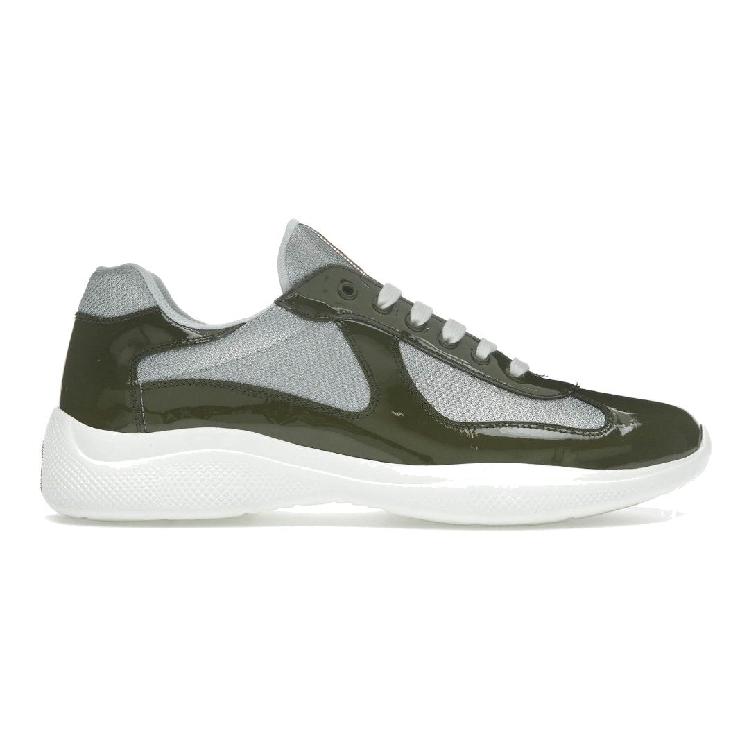 Prada America's Cup Luxus Sneaker Loden Grün Silber Herren: Ikonisch & Stylisch
