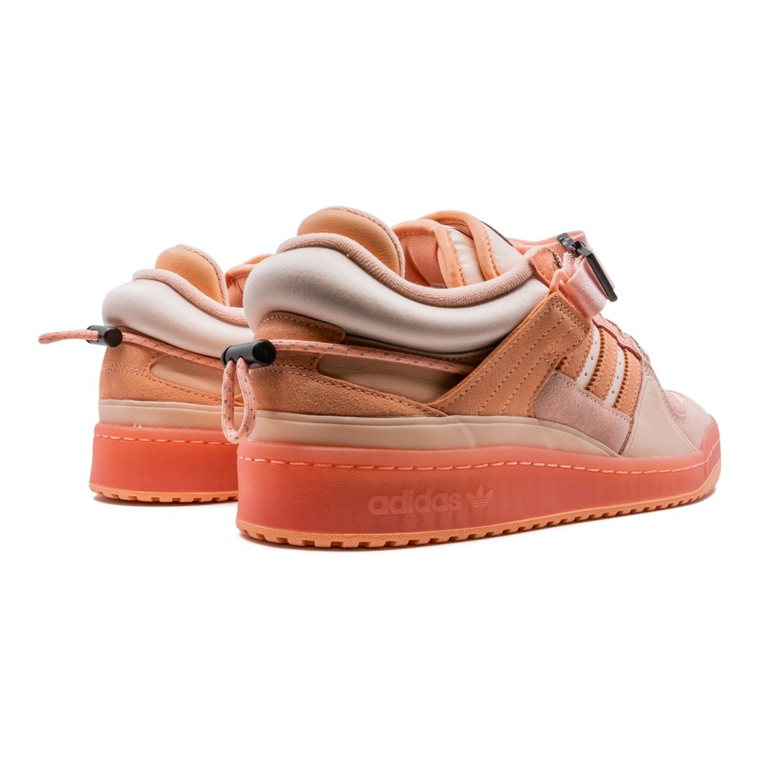 Adidas Forum Buckle Low Bad Bunny "Easter Egg" Pinker Leder Wildleder Sneaker