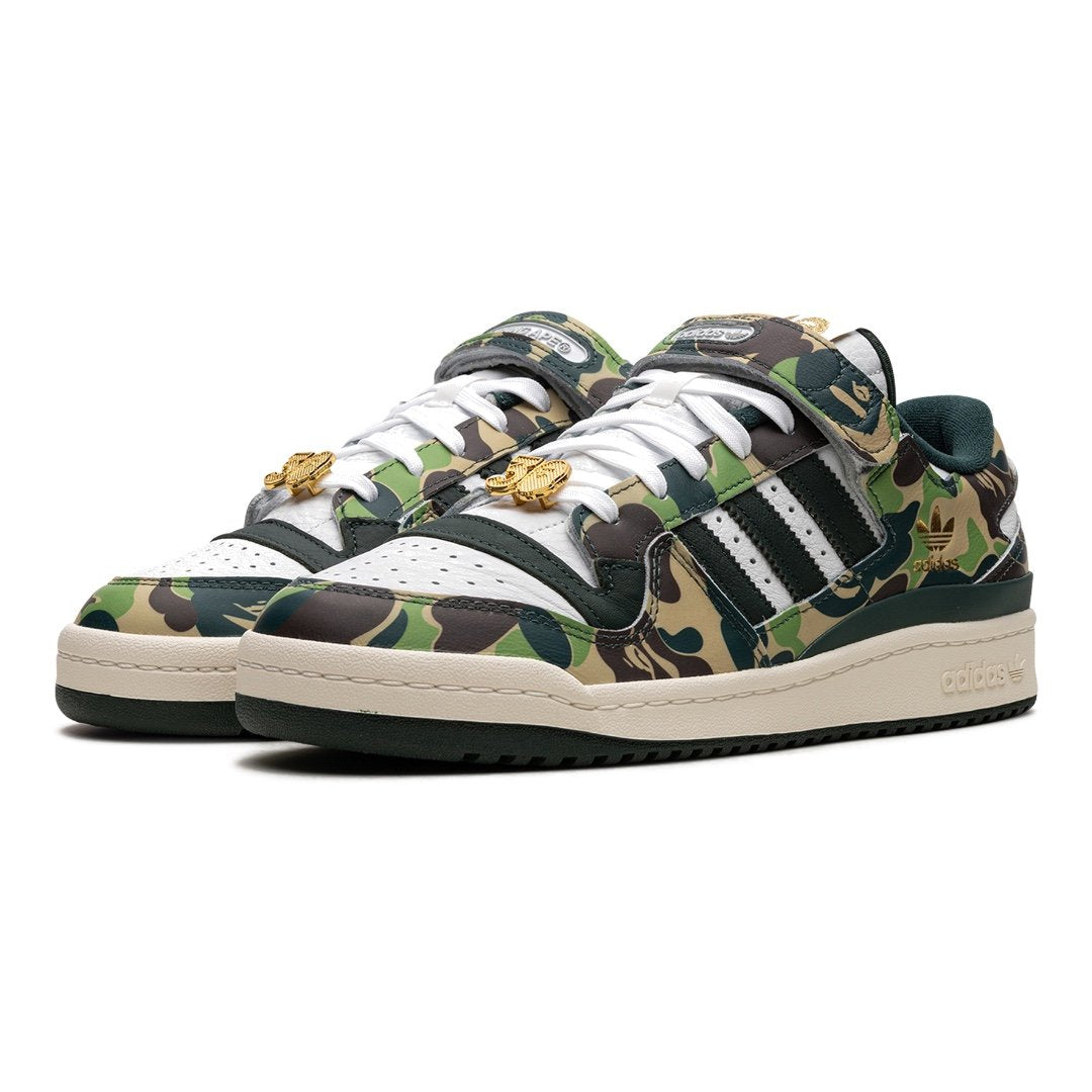 Adidas Forum 84 Low BAPE 30. Jubiläum Grüner Camo Limitierter Sneaker