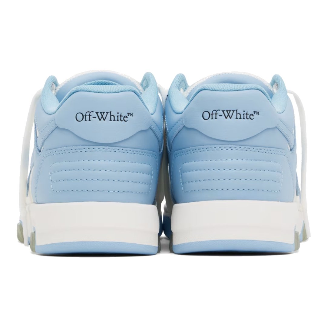 Off-White Out Of Office Sneaker Weiß Blau: Stilvolle Hybrid-Lederschuhe für Herren
