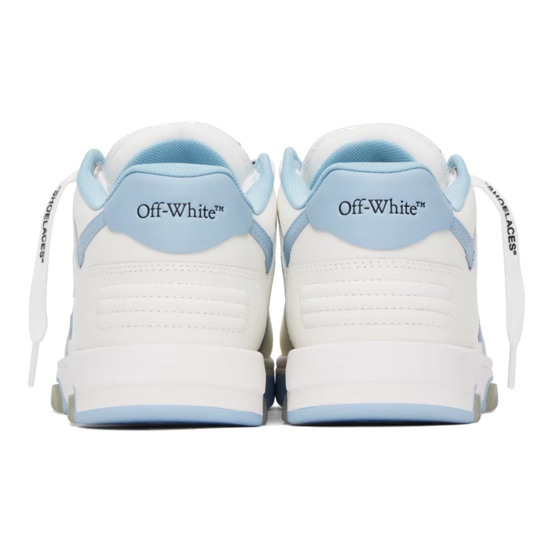 Off-White Out Of Office Weiß Blau Premium Designer Sneaker Luxus Streetwear