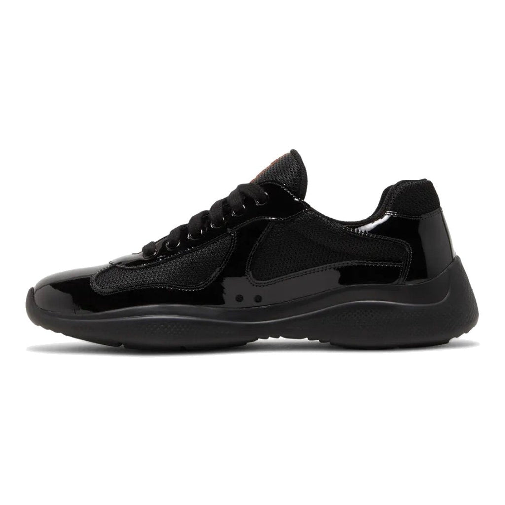 Luxuriöse Prada America's Cup Sneaker Schwarz: Stilvolle, bequeme Freizeitschuhe für Herren
