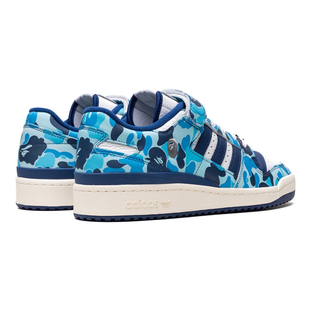 Adidas Forum '84 Low BAPE 30 Jahre Jubiläum Blau Camo Turnschuh Sammlerstück