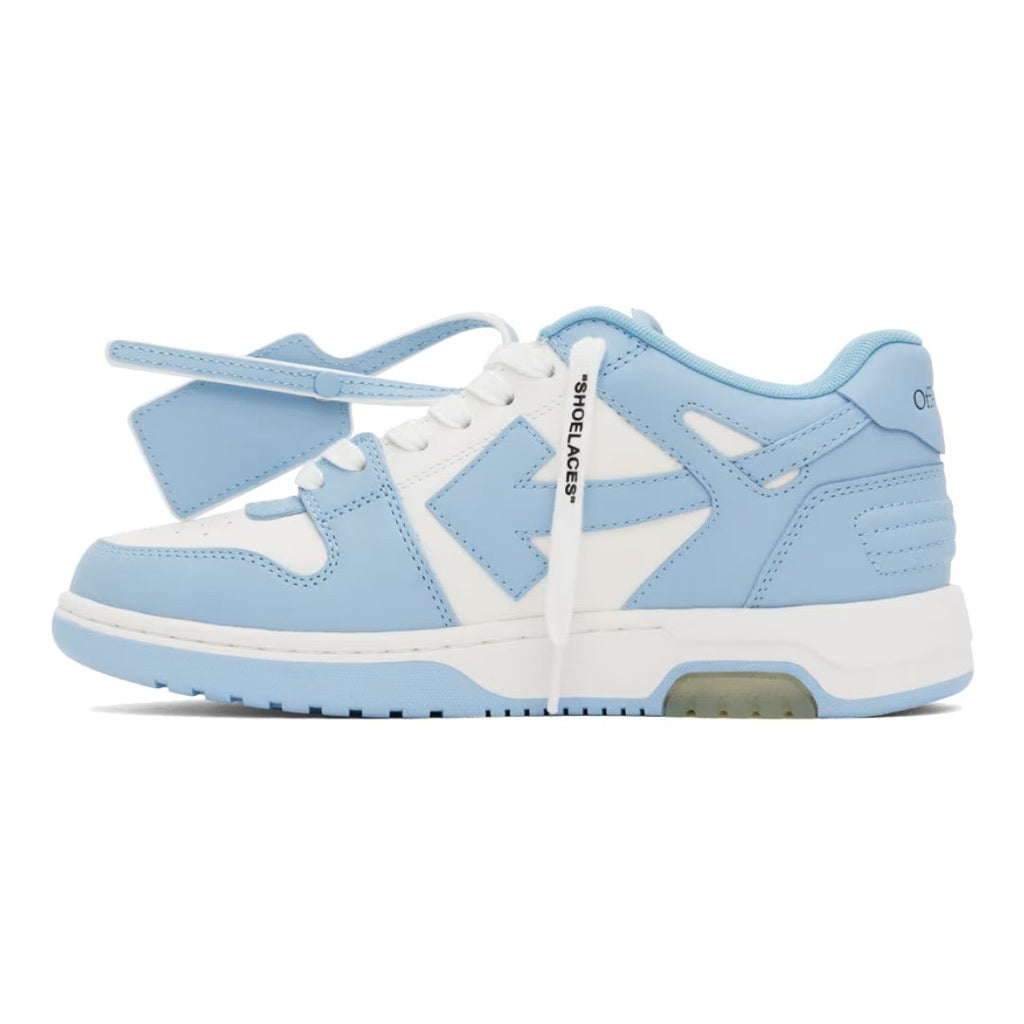 Off-White Out Of Office Sneaker Weiß Blau: Stilvolle Hybrid-Lederschuhe für Herren