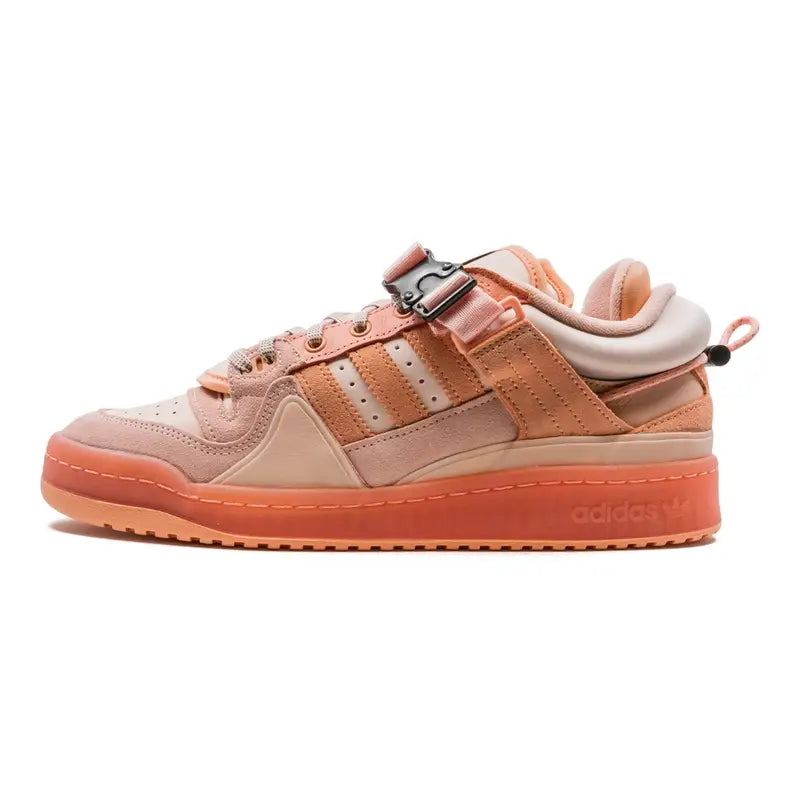 Adidas Forum Buckle Low Bad Bunny "Easter Egg" Pinker Leder Wildleder Sneaker