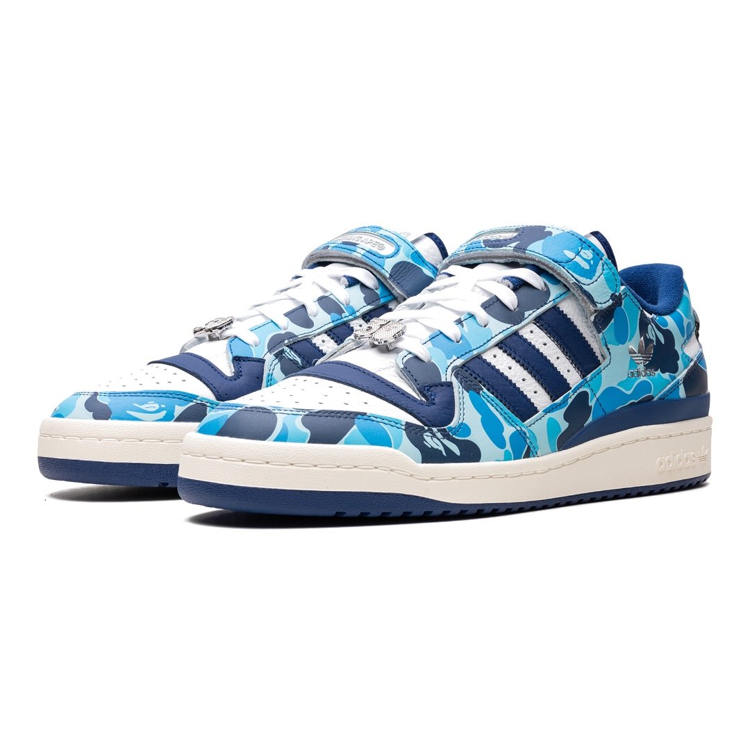 Adidas Forum '84 Low BAPE 30 Jahre Jubiläum Blau Camo Turnschuh Sammlerstück