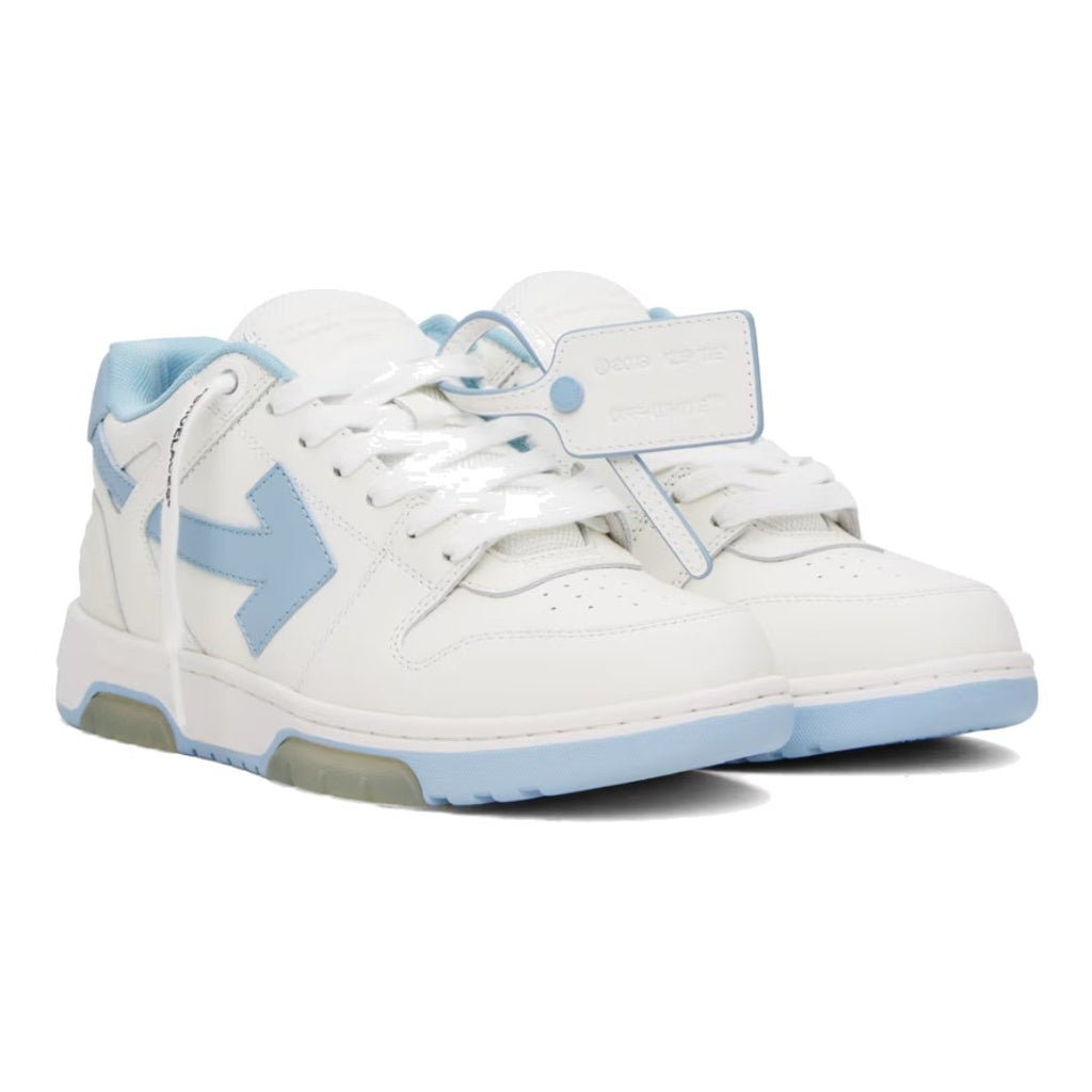 Off-White Out Of Office Weiß Blau Premium Designer Sneaker Luxus Streetwear