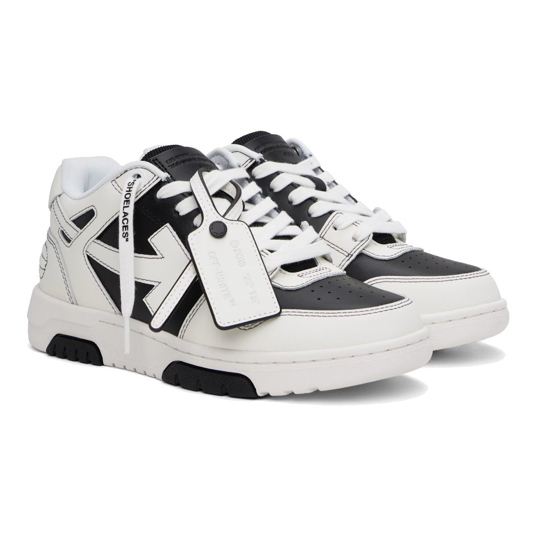 OFF-WHITE Out Of Office Schwarz Weiß Sneaker – Trendige Low-Top Freizeitschuhe