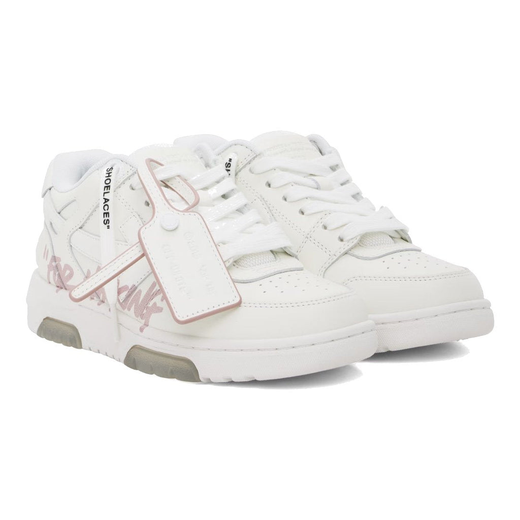 OFF-WHITE Out Of Office Sneaker Weiß Pink: Stilvoller Streetwear-Schuh für Komfort