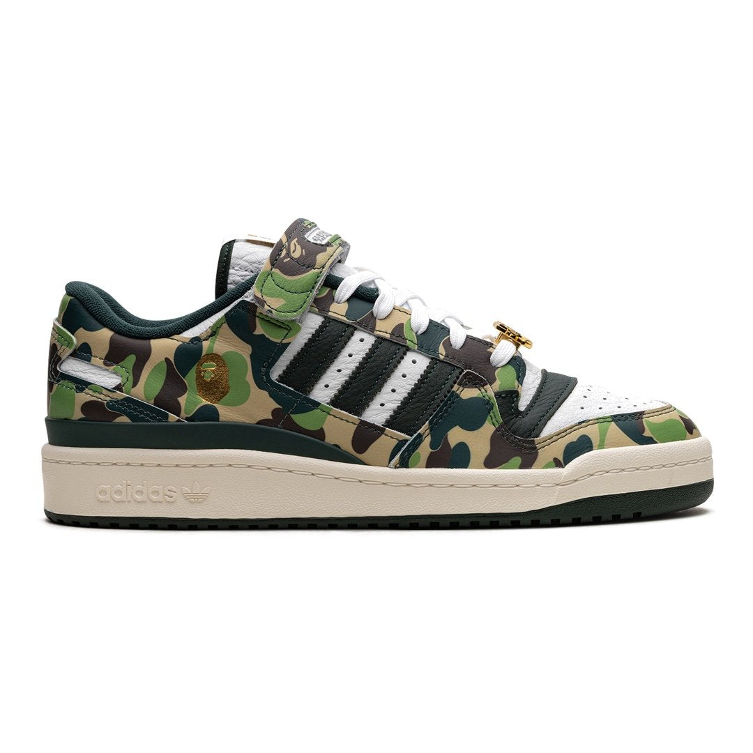 Adidas Forum 84 Low BAPE 30. Jubiläum Grüner Camo Limitierter Sneaker
