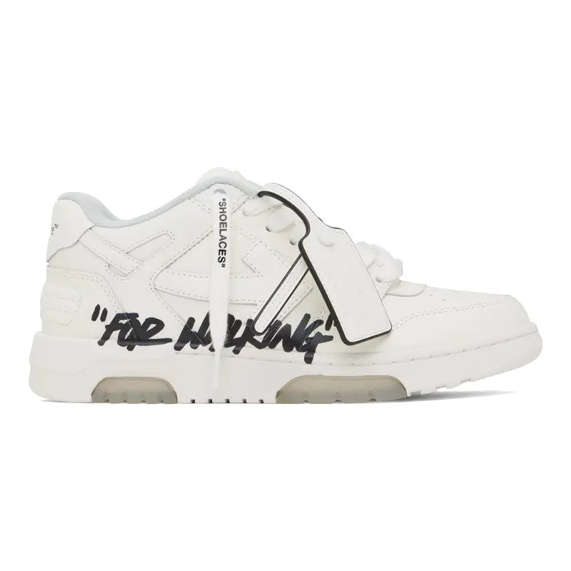 Off-White Out Of Office "For Walking" Weiße Leder Sneaker Herren Streetstyle