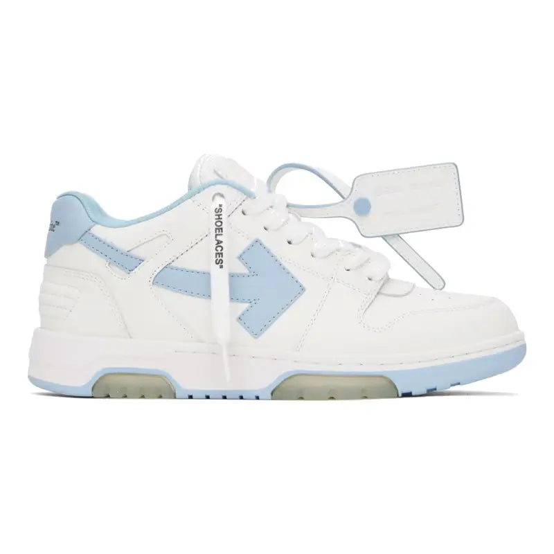 Off-White Out Of Office Weiß Blau Premium Designer Sneaker Luxus Streetwear