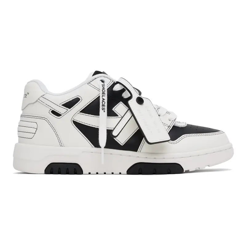 OFF-WHITE Out Of Office Schwarz Weiß Sneaker – Trendige Low-Top Freizeitschuhe