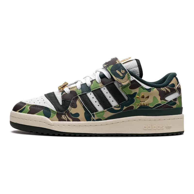 Adidas Forum 84 Low BAPE 30. Jubiläum Grüner Camo Limitierter Sneaker