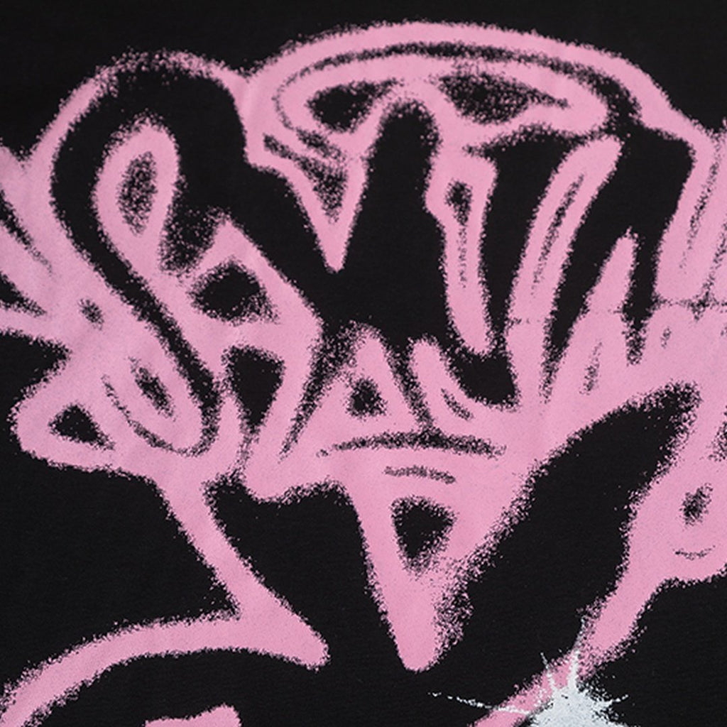 Syna World Hasen-Motiv T-Shirt: Stylisches Baumwollshirt für Streetwear-Fans, Unisex